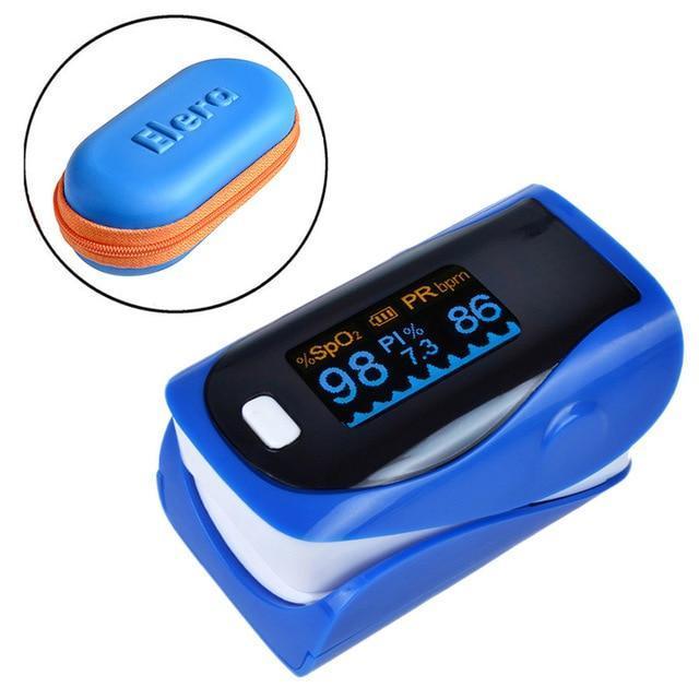 Portable Finger Blood Pulse Oxygen Monitor