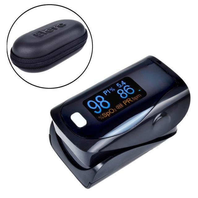 Portable Finger Blood Pulse Oxygen Monitor