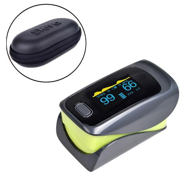 Portable Finger Blood Pulse Oxygen Monitor