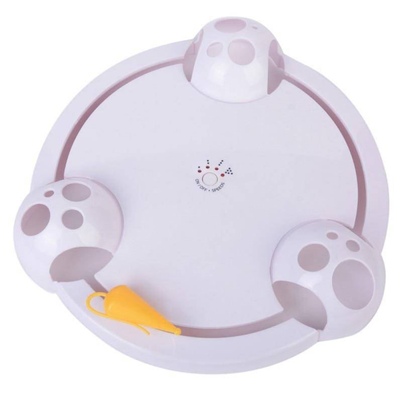 Interactive Cat Toy - Automatic Rotating Mouse Chasing Game