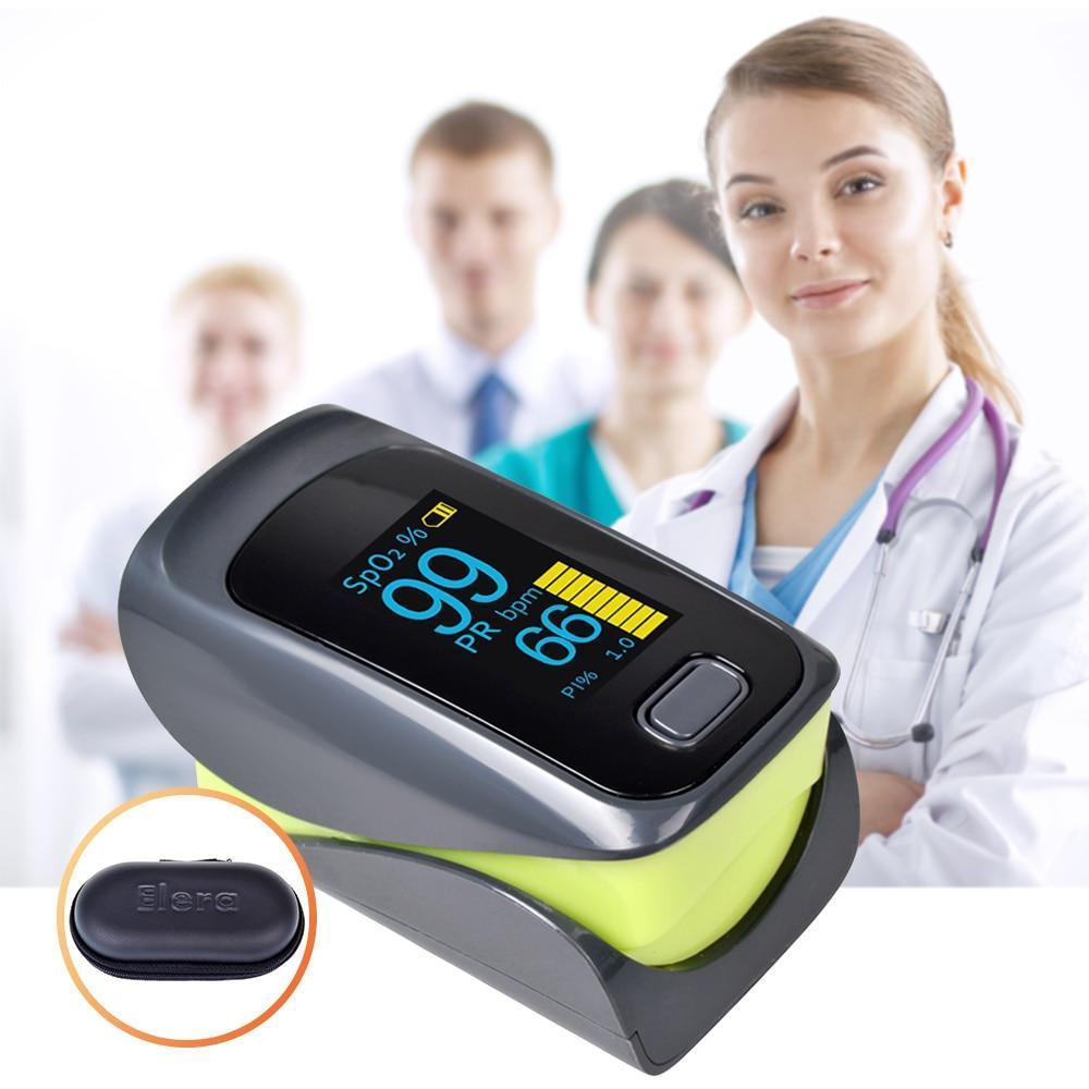 Portable Finger Blood Pulse Oxygen Monitor
