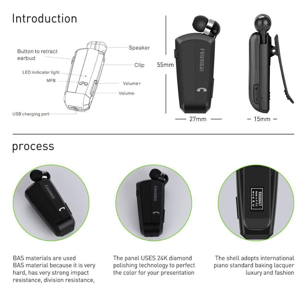 Wireless Freedom Business Bluetooth Headset Music Smart Earphone