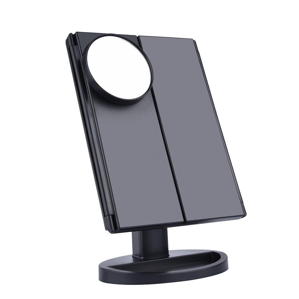 22 LED Lighted Makeup Mirror - Desktop Touch Screen Make Up Mirror