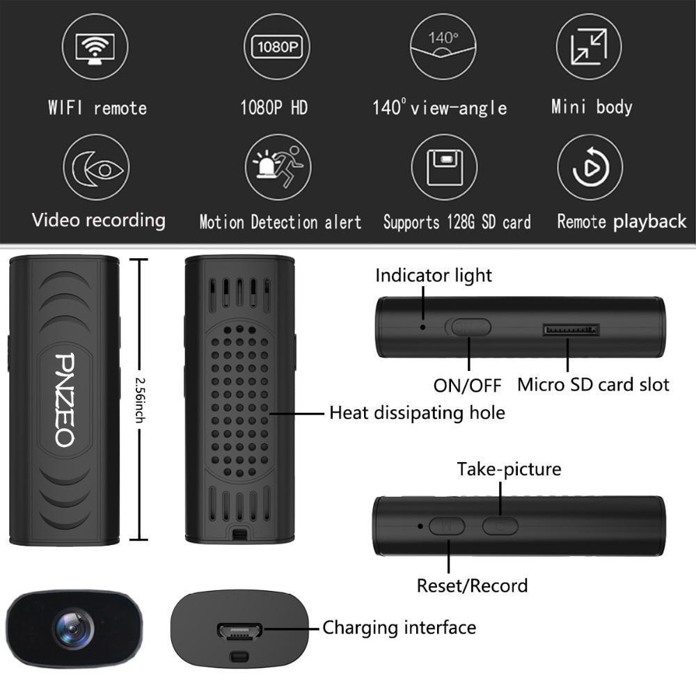 Mini Camera - 1080P HD Wireless WiFi Remote Monitor