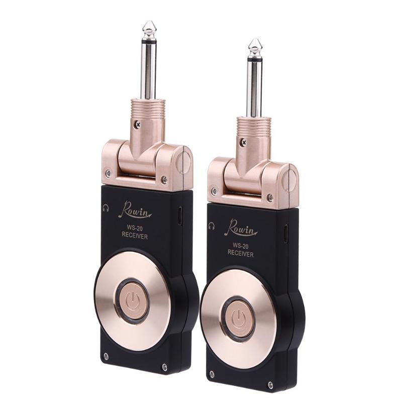 Wireless Guitar System Transmitter Rechargeable Jack 2.4Ghz