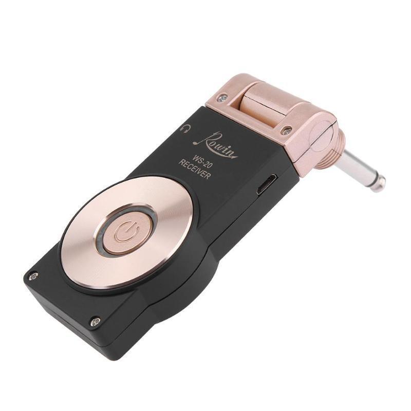Wireless Guitar System Transmitter Rechargeable Jack 2.4Ghz