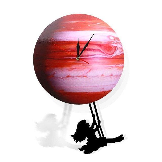 Wall Clock, Venus Planet Clock, Unique Wall Clock, Large Wall Clock, Steampunk Clock, Celestial Art Decor, Planetary Wall Decor, Boho