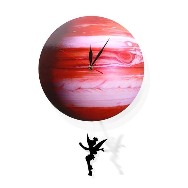 Wall Clock, Venus Planet Clock, Unique Wall Clock, Large Wall Clock, Steampunk Clock, Celestial Art Decor, Planetary Wall Decor, Boho