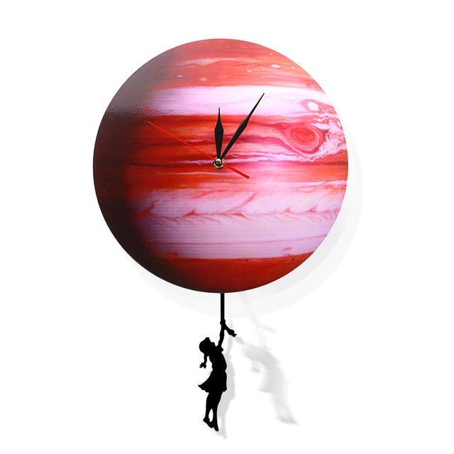 Wall Clock, Venus Planet Clock, Unique Wall Clock, Large Wall Clock, Steampunk Clock, Celestial Art Decor, Planetary Wall Decor, Boho