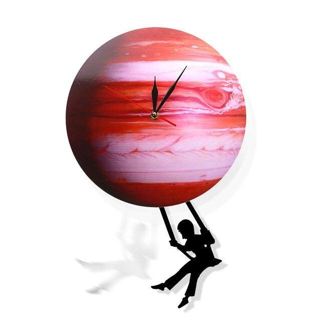 Wall Clock, Venus Planet Clock, Unique Wall Clock, Large Wall Clock, Steampunk Clock, Celestial Art Decor, Planetary Wall Decor, Boho