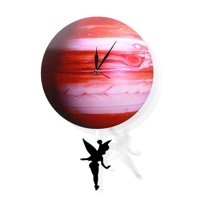 Wall Clock, Venus Planet Clock, Unique Wall Clock, Large Wall Clock, Steampunk Clock, Celestial Art Decor, Planetary Wall Decor, Boho