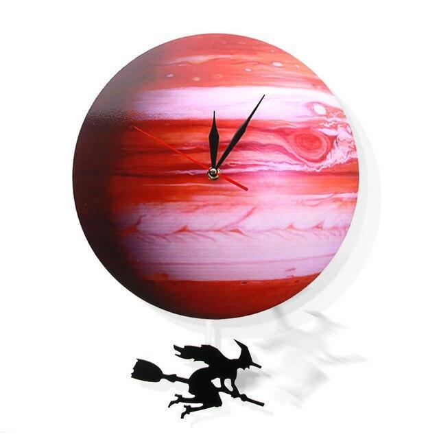 Wall Clock, Venus Planet Clock, Unique Wall Clock, Large Wall Clock, Steampunk Clock, Celestial Art Decor, Planetary Wall Decor, Boho