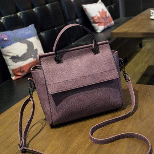 New Arrival Vintage Trapeze  Tote Women Leather Handbags