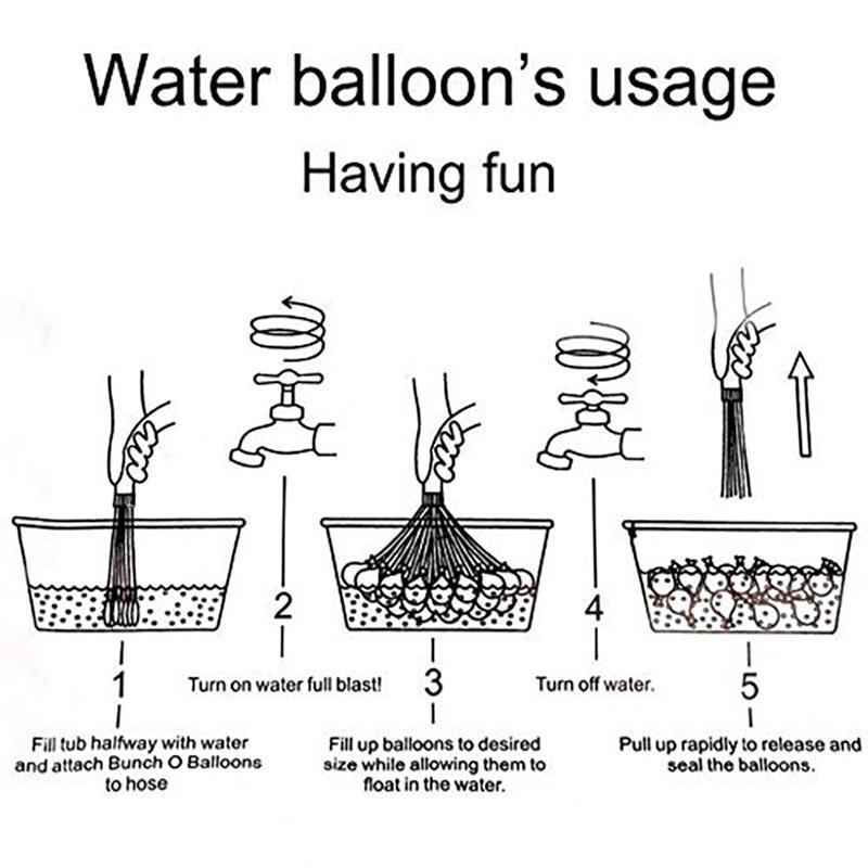 Rapid Fill Water Balloon Set (111 pcs)