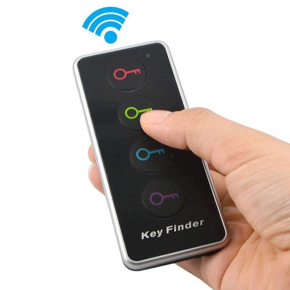 4 in 1 Wireless Remote Key Finder - Key Locator Phone Wallets Anti-Lost With Torch Function 4 Receivers