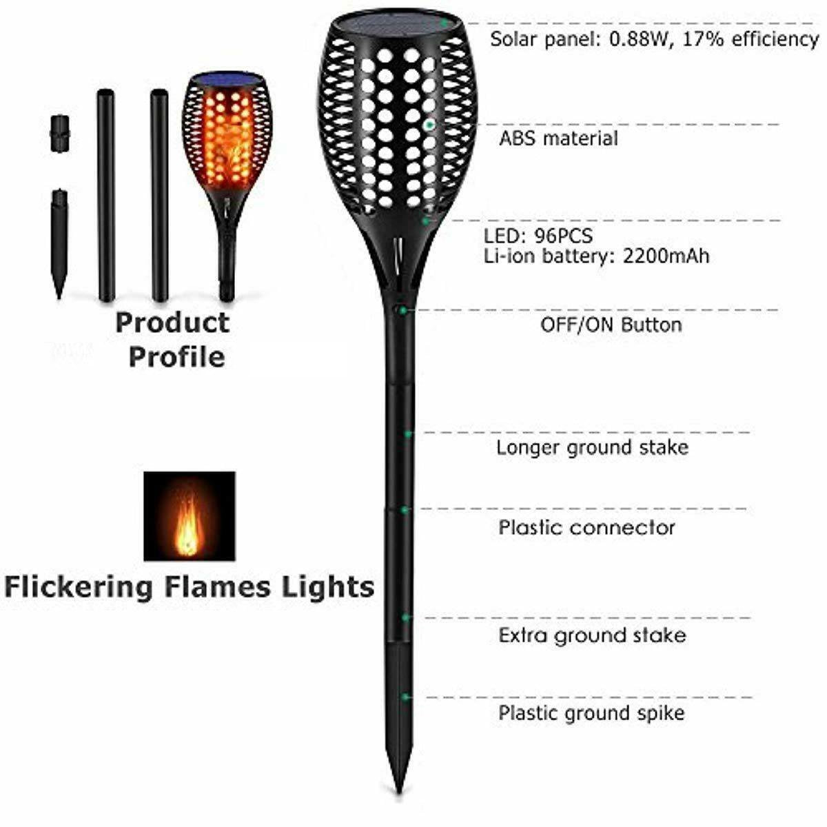 LED Flames Solar Light