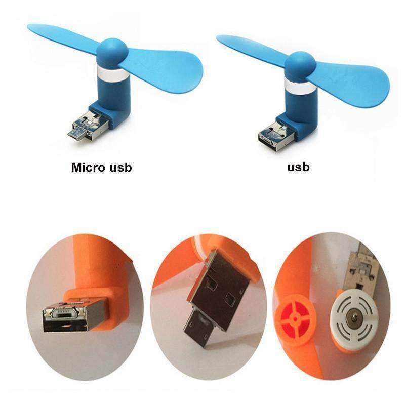OTG Micro USB Cooling Fan Mini