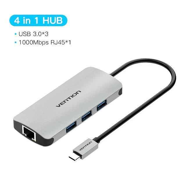 Vention USB C HUB Type C HUB to USB 3.0 Thunderbolt 3