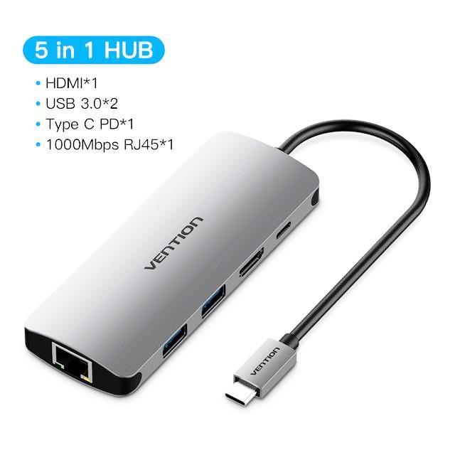 Vention USB C HUB Type C HUB to USB 3.0 Thunderbolt 3