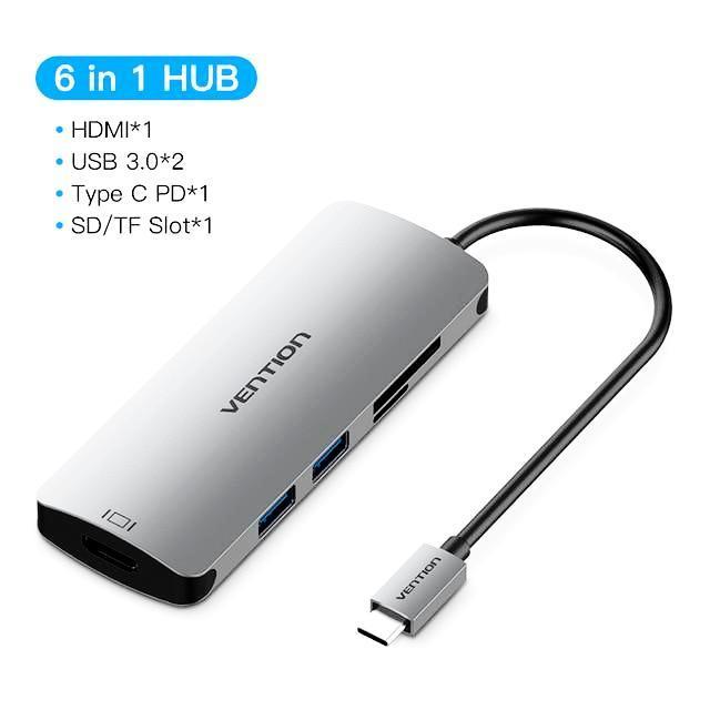 Vention USB C HUB Type C HUB to USB 3.0 Thunderbolt 3