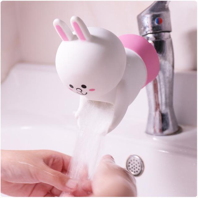 Cute Faucet Extender Water Saving Cartoon Faucet Extension Tool Help Children Washing hands Bathroom Kitchen Tool Dropshipping