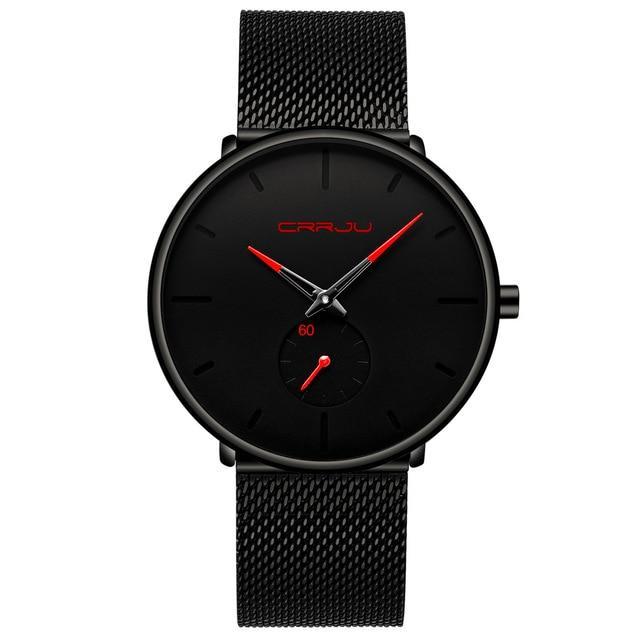 IcoolGadget Fashion Mens Watches Top Brand Luxury Quartz Watch Men Casual Slim Mesh Steel Waterproof Sport Watch Relogio Masculino