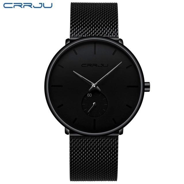 IcoolGadget Fashion Mens Watches Top Brand Luxury Quartz Watch Men Casual Slim Mesh Steel Waterproof Sport Watch Relogio Masculino