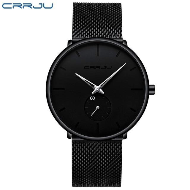 IcoolGadget Fashion Mens Watches Top Brand Luxury Quartz Watch Men Casual Slim Mesh Steel Waterproof Sport Watch Relogio Masculino