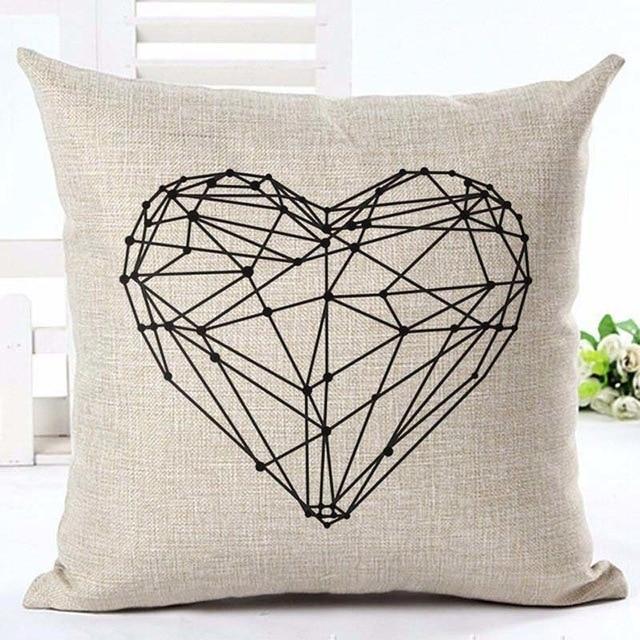 Black & White Decorative Cushion Cover