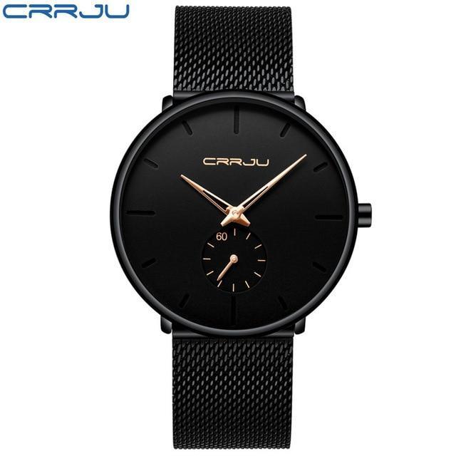IcoolGadget Fashion Mens Watches Top Brand Luxury Quartz Watch Men Casual Slim Mesh Steel Waterproof Sport Watch Relogio Masculino