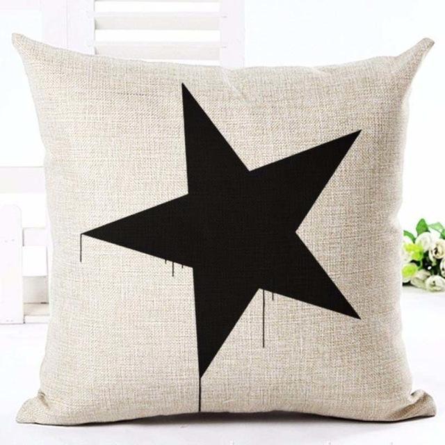 Black & White Decorative Cushion Cover