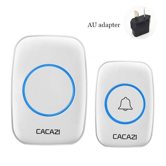 IcoolGadgets Waterproof Home Wireless Doorbell Smart LED Light Calling Bell 300M Remote Battery Button 60 Chimes 5 Volume US EU Plug