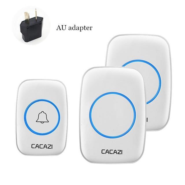 IcoolGadgets Waterproof Home Wireless Doorbell Smart LED Light Calling Bell 300M Remote Battery Button 60 Chimes 5 Volume US EU Plug
