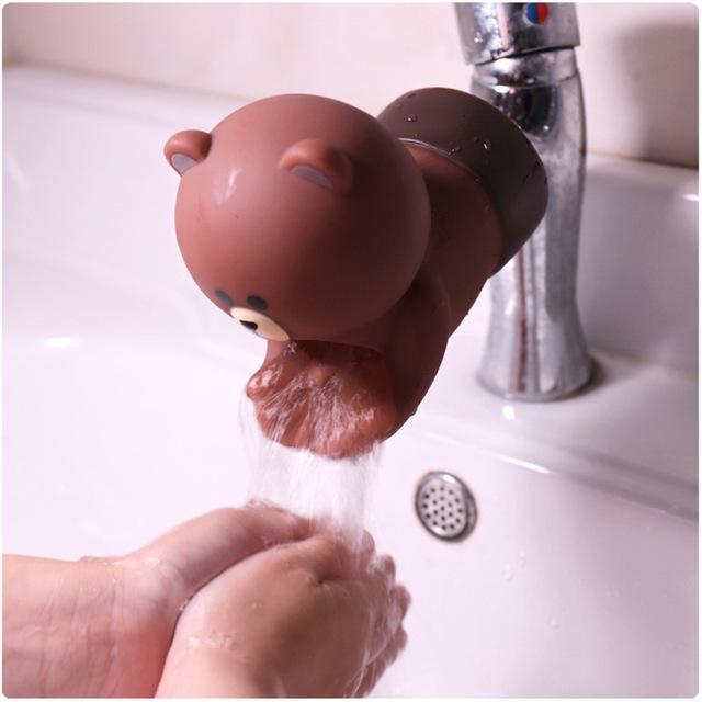 Cute Faucet Extender Water Saving Cartoon Faucet Extension Tool Help Children Washing hands Bathroom Kitchen Tool Dropshipping