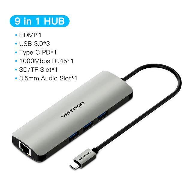 Vention USB C HUB Type C HUB to USB 3.0 Thunderbolt 3