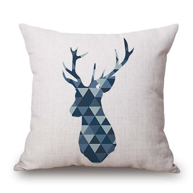 Geometric Animal Cushion Cover