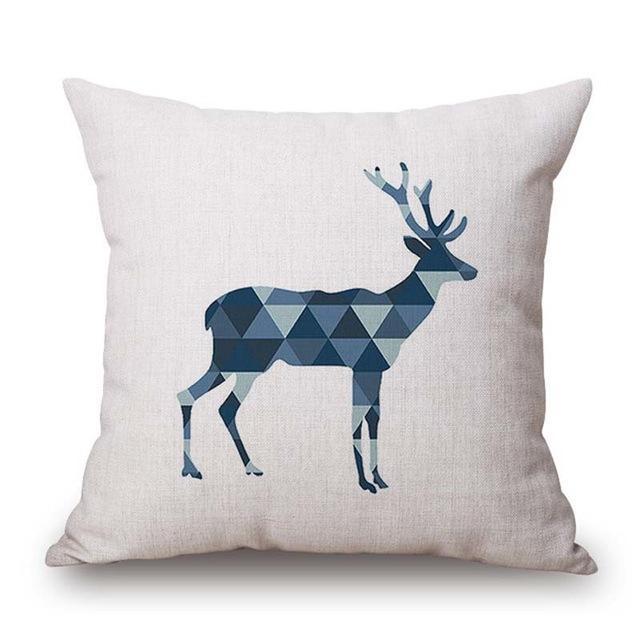 Geometric Animal Cushion Cover