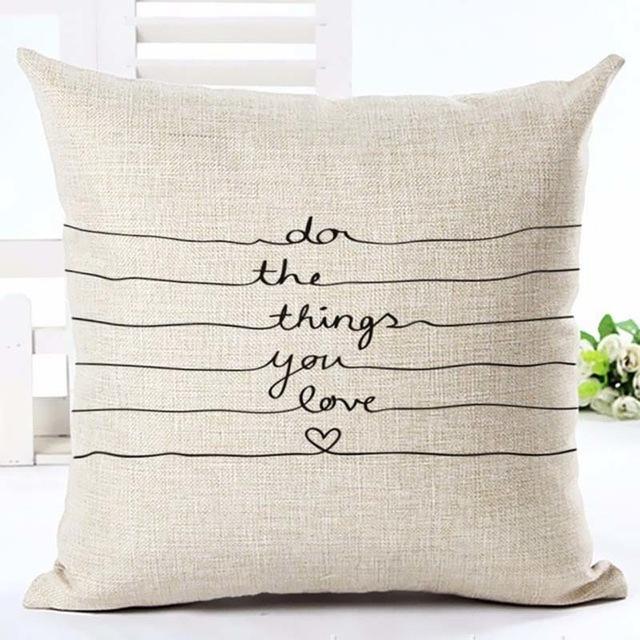 Black & White Decorative Cushion Cover