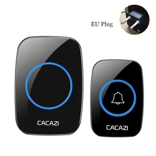 IcoolGadgets Waterproof Home Wireless Doorbell Smart LED Light Calling Bell 300M Remote Battery Button 60 Chimes 5 Volume US EU Plug