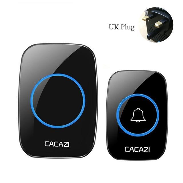 IcoolGadgets Waterproof Home Wireless Doorbell Smart LED Light Calling Bell 300M Remote Battery Button 60 Chimes 5 Volume US EU Plug