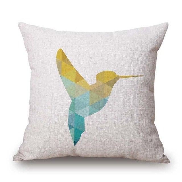 Geometric Animal Cushion Cover