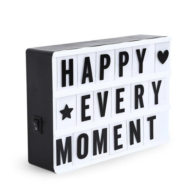 Light Box with Letters