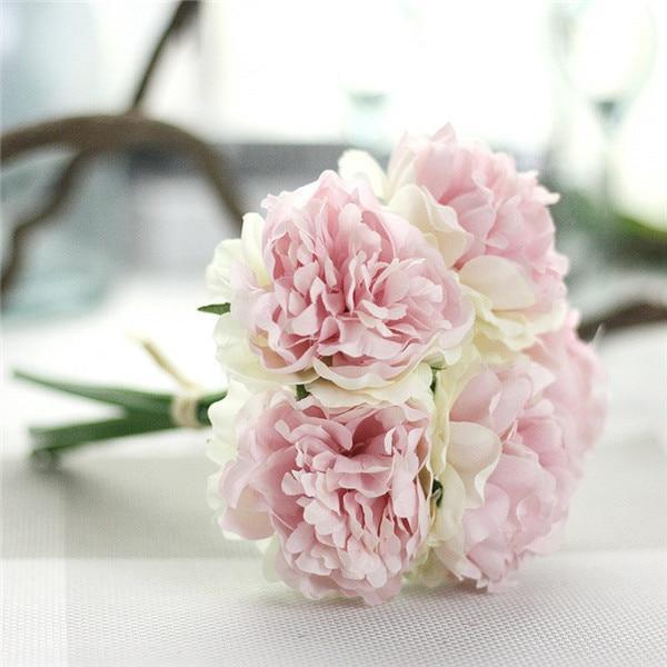 Faux Peony Bouquet