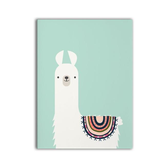 Cute Llama Wall Art