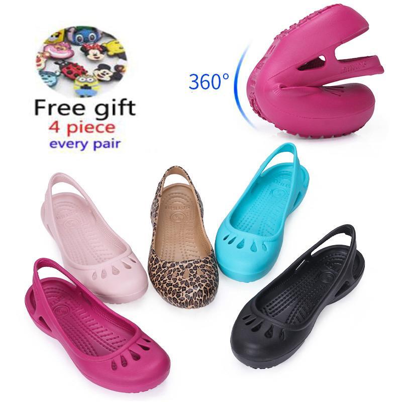 women Clogs Jelly Sandals Home Non-slip Hole Shoes